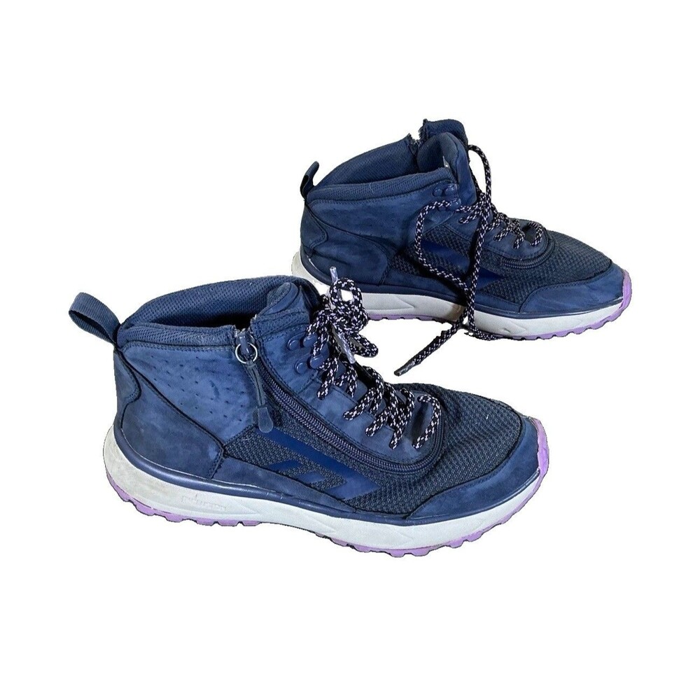 Billy Women’s Blue Ankle Hiking Boots Lace Up Zip Zipper W US 11 EUR 41